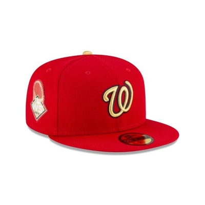 Sapca New Era Washington Nationals MLB Gold Collection 59FIFTY Fitted - Rosii